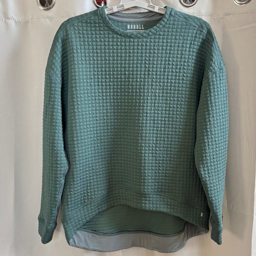 NOBULL Crewneck Sweatshirt Oversized Medium Quilted Gorpcore Athleisure 19999